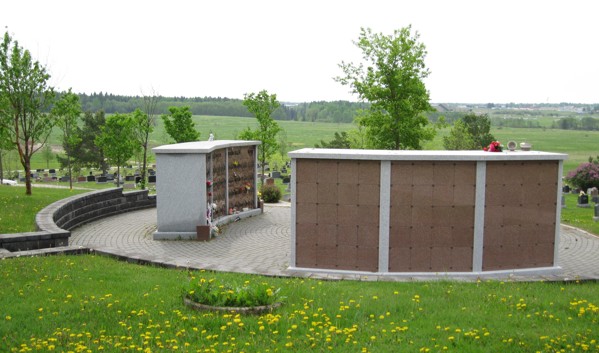 Cemetery in Spring Background