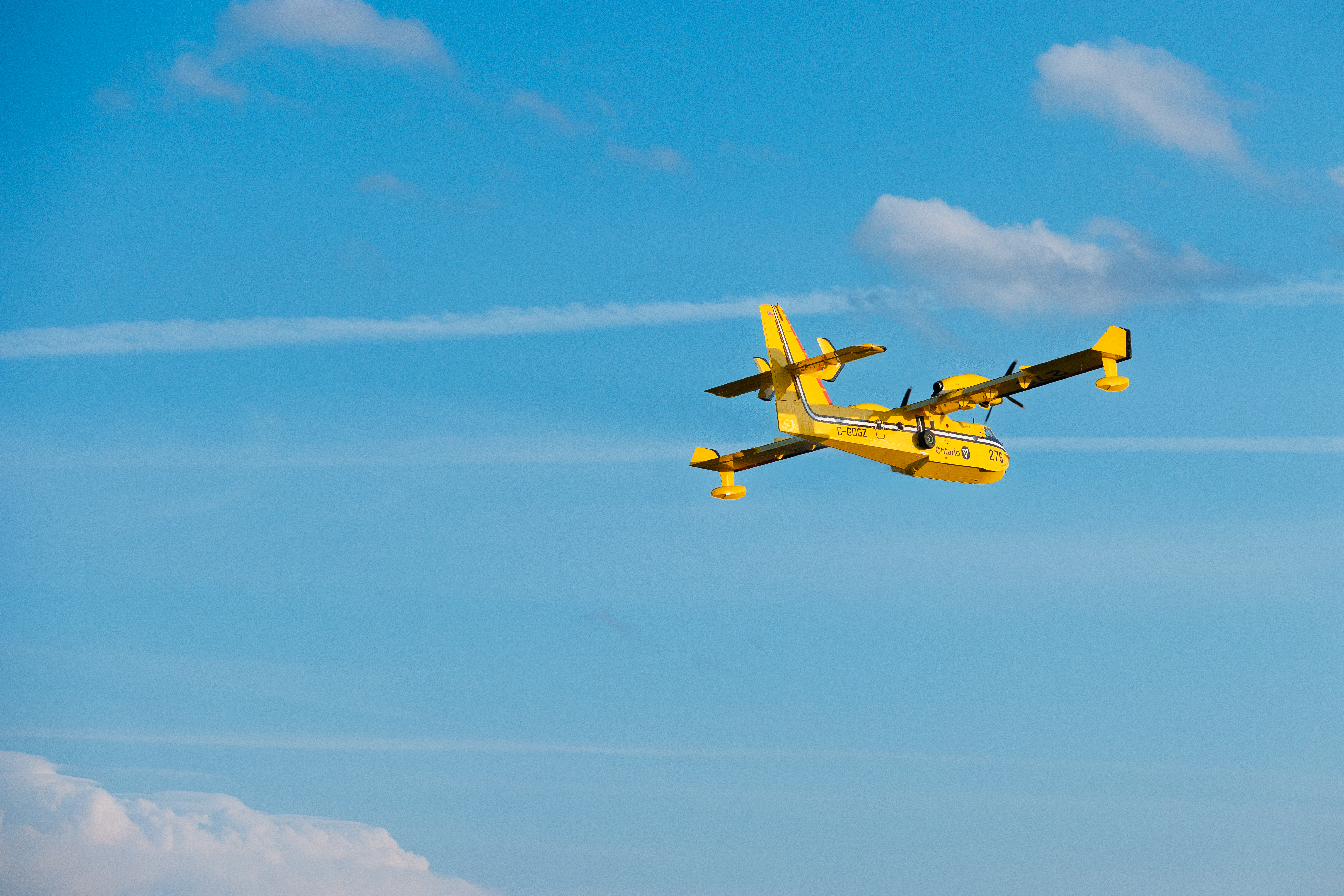 Ontario CL415 Flying overhead