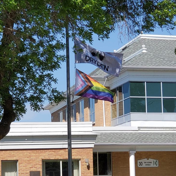 Pride flag raising